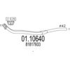 MTS 01.10640 Exhaust Pipe